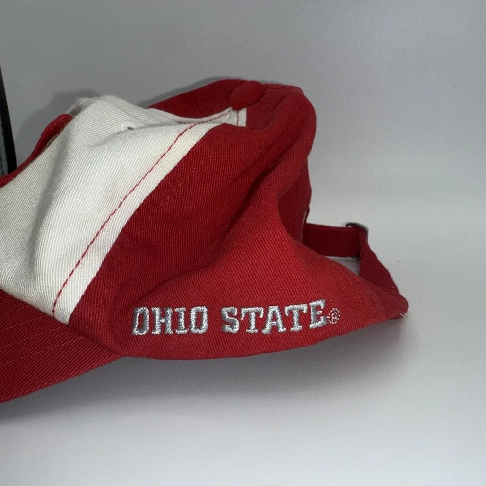 Ohio State Buckeyes Hat Cap Strap Back Red White Mens NCAA Football‎ Starter